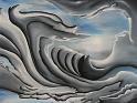 Wolken über Nekropolis, 1979, Öl-Leinen, 34x26
